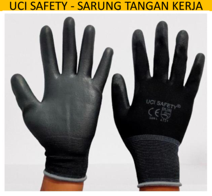 Uci Safety Sarung Tangan Palm Fit Ukuran S M L Xl Proyek Satpam Anti