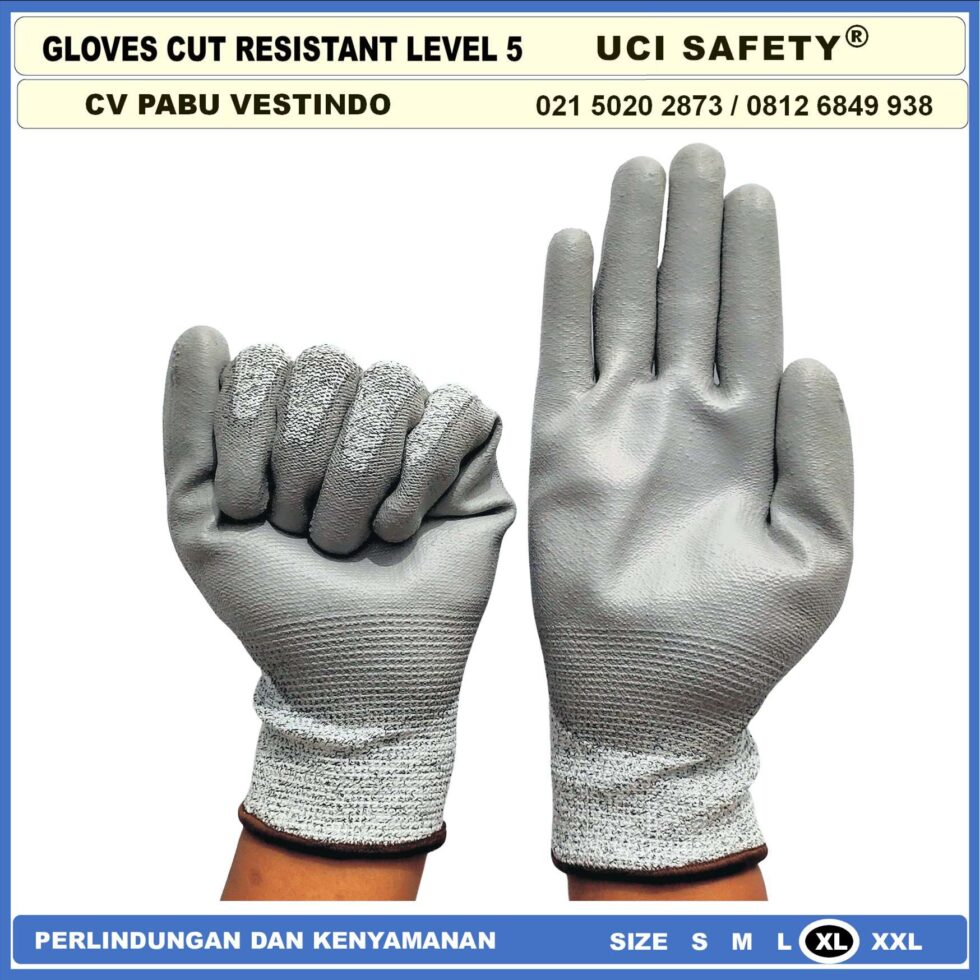 Safety Gloves Kawat Besi Baja Kaca Pabrik Industri Kontruksi Welding