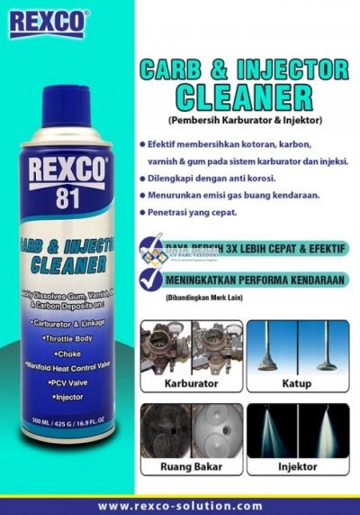 Rexco 81 Pembersih Karburator dan Injektor (Cleaner) 300 Ml - Gambar 5