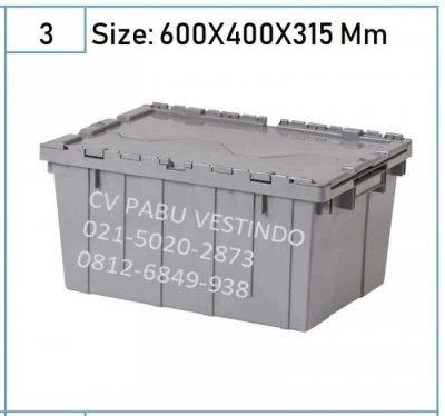 Box Container Rapat + Tutup Rabbit 7000