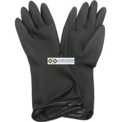 Sarung Tangan Karet Rubber Kenmaster Hitam Latex Industrial Gloves