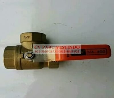 Ball Valve - Stop Kran 3 Way Kuningan 1 Inch Onda