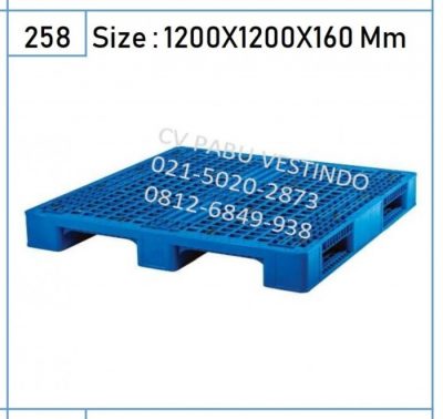 Pallet Plastik NPA-1212 4 Way Entry, Forklift, Handlift - Gambar 2