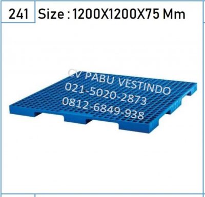 Pallet Plastik NPI-1212S 4 Way Entry, Forklift, Flooring only - Gambar 2