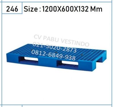 Pallet Plastik NPS-1206 4 Way Entry, Forklift, Handlift - Gambar 2