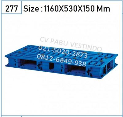 Pallet Plastik P-03 2 Way Entry, Reversible, Forklift - Gambar 2