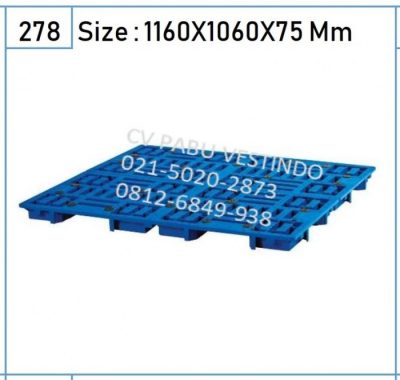 Pallet Plastik P-033 4 Way Entry, Forklift, Flooring only - Gambar 2