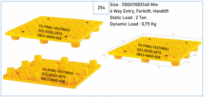 Pallet Plastik NPF-1111 4 Way Entry, Forklift, Handlift