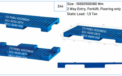 Pallet Plastik 2 Way Entry, Forklift, Flooring only NPK-1005S