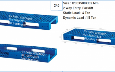 Pallet Plastik 2 Way Entry, Forklift NPS-1205