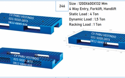 Pallet Plastik 4 Way Entry, Forklift, Handlift NPS-1206