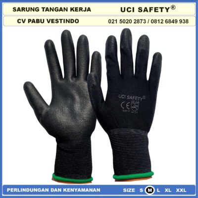 Safety Gloves Static Packing Pengaman kerja Tukang otomotif Mekanik Uci Safety Anti Slip Security Palmfit Karet Multitask Statis Elektronik Assembly - Gambar 3