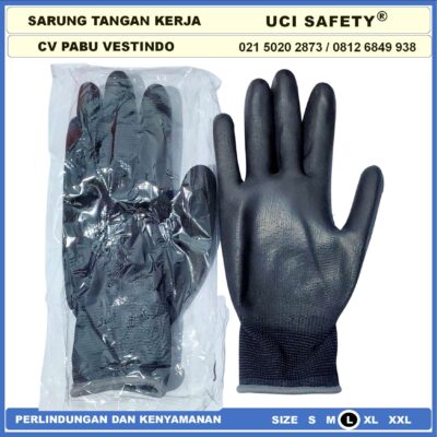 Sarung Tangan Uci Safety Industri Pabrik Bagunan Mekanik Anti Slip - Gambar 8