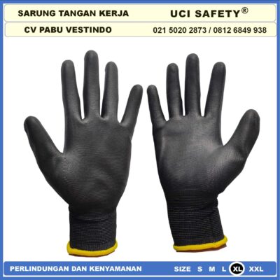 Sarung Tangan Uci Safety Packing Berkebun Motor Dilapisi Karet Palmfit - Gambar 9