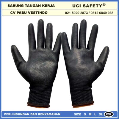 Sarung Tangan Uci Safety Bahan Nylon Polyester otomotif Hand Gloves - Gambar 8