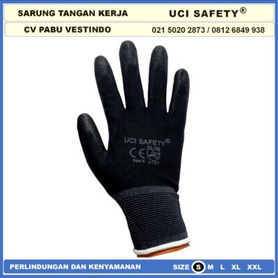 Palm Fit Uci Safety otomotif Mekanik Bengkel Montir Motor Polyurethane - Gambar 7