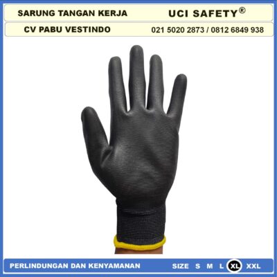 Sarung Tangan Uci Safety Bahan Nylon Polyester otomotif Hand Gloves - Gambar 2