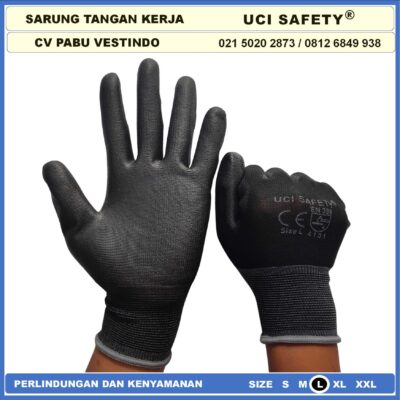 Safety Gloves Karet Multitask Statis Elektronik Assembly Pengaman kerja Tukang otomotif Mekanik Uci Safety Anti Slip Security Palmfit Kerja Sarung Tangan - Gambar 2