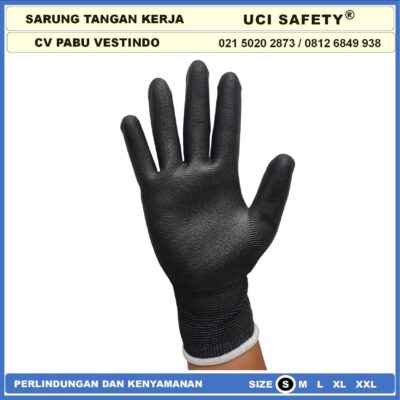 Uci Safety Berkebun Sarung Tangan Palm Fit Safety Gloves Anti Slip - Gambar 5