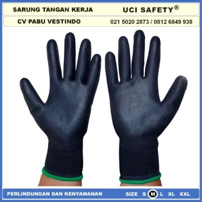 Safety Gloves otomotif Mekanik Hand Gloves Industri Pabrik Satpam Ukuran S,M, L, XL Kerja Sarung Tangan Statis Elektronik Assembly Pengaman kerja Tukang Berkebun Bengkel - Gambar 5