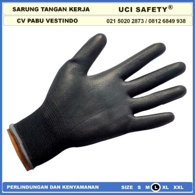 Sarung Tangan Uci Safety Industri Pabrik Bagunan Mekanik Anti Slip - Gambar 3