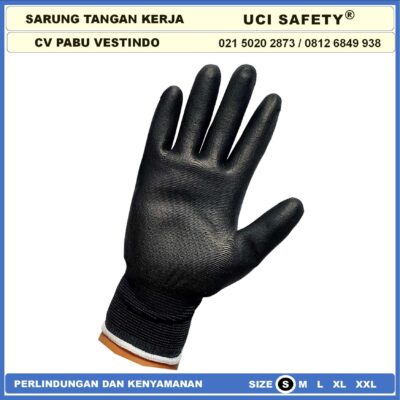 Sarung Tangan Uci Safety Montir Berkebun Bagunan Coating Karet - Gambar 7