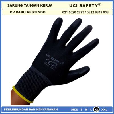 Palm Fit Uci Safety otomotif Mekanik Bengkel Montir Motor Polyurethane - Gambar 5