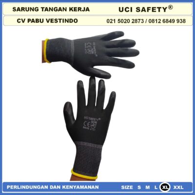 Safety Gloves otomotif Mekanik Hand Gloves Industri Pabrik Satpam Ukuran S,M, L, XL Kerja Sarung Tangan Statis Elektronik Assembly Pengaman kerja Tukang Berkebun Bengkel - Gambar 7