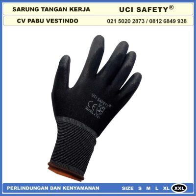 Sarung Tangan Uci Safety Packing Berkebun Motor Dilapisi Karet Palmfit - Gambar 2