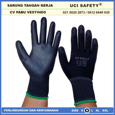 Karet Uci Safety Security Satpam Proyek Tukang Bagunan Dilapisi Karet - Gambar 4