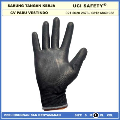 Anti Slip Uci Safety Berkebun Telapak Tangan dilapisi karet - Gambar 7