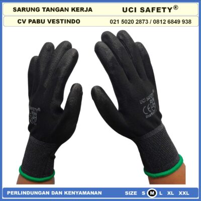 Safety Gloves otomotif Mekanik Hand Gloves Industri Pabrik Satpam Ukuran S,M, L, XL Kerja Sarung Tangan Statis Elektronik Assembly Pengaman kerja Tukang Berkebun Bengkel - Gambar 4