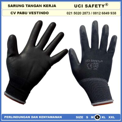 Palm Fit Uci Safety otomotif Mekanik Bengkel Montir Motor Polyurethane - Gambar 6