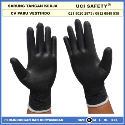 Safety Gloves Karet Multitask Statis Elektronik Assembly Pengaman kerja Tukang otomotif Mekanik Uci Safety Anti Slip Security Palmfit Kerja Sarung Tangan - Gambar 4