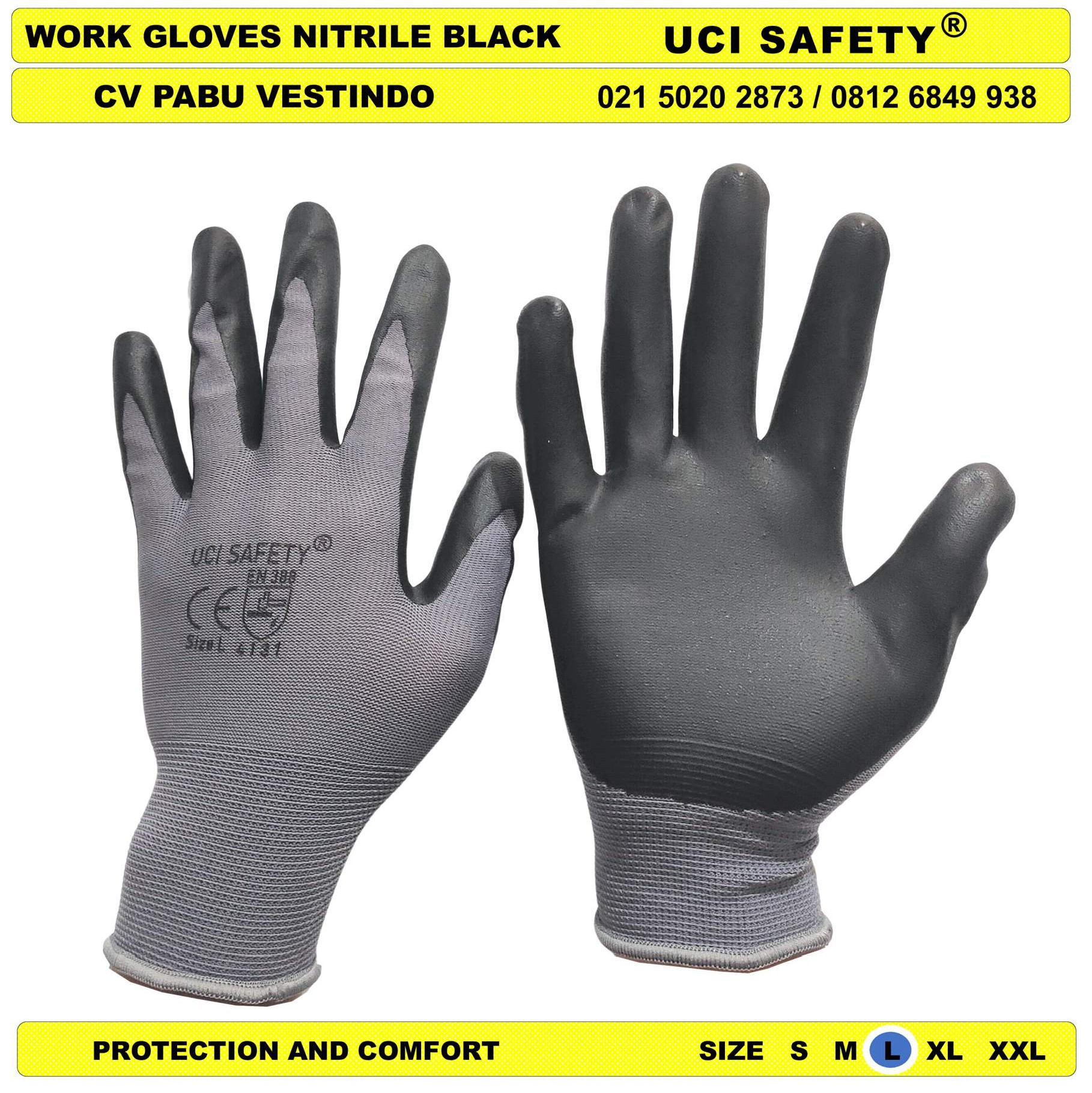 Anti Slip Uci Safety En 388 Berkebun safety Gloves