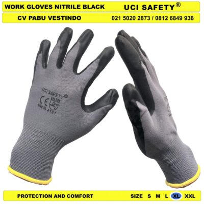 Coating Uci Safety Sarung Tangan Berkebun Teknik mesin - Gambar 4