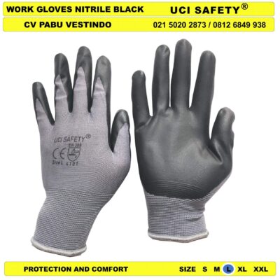 Anti Licin otomotif Multitask Anti Slip Nitril safety Gloves - Gambar 3