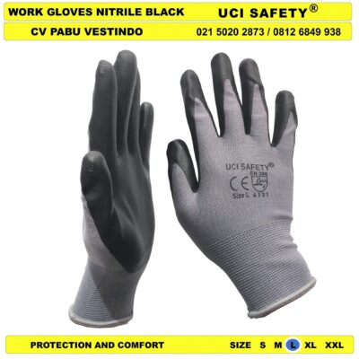 Coating Uci Safety Sarung Tangan Berkebun Teknik mesin - Gambar 3