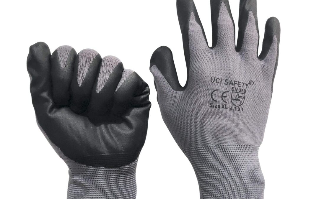 Uci Safety En 388 Bengkel Hand Glove Safety Kerja Teknik mesin