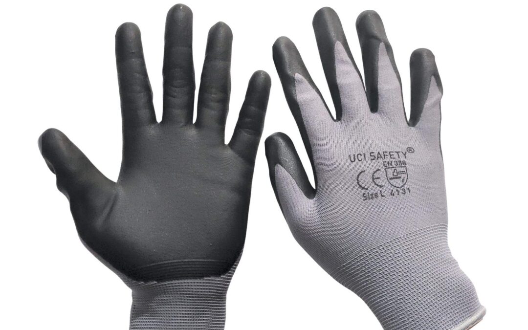 Sarung Tangan Nitril safety Gloves Anti Licin otomotif