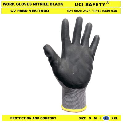 Coating Uci Safety Sarung Tangan Berkebun Teknik mesin - Gambar 2