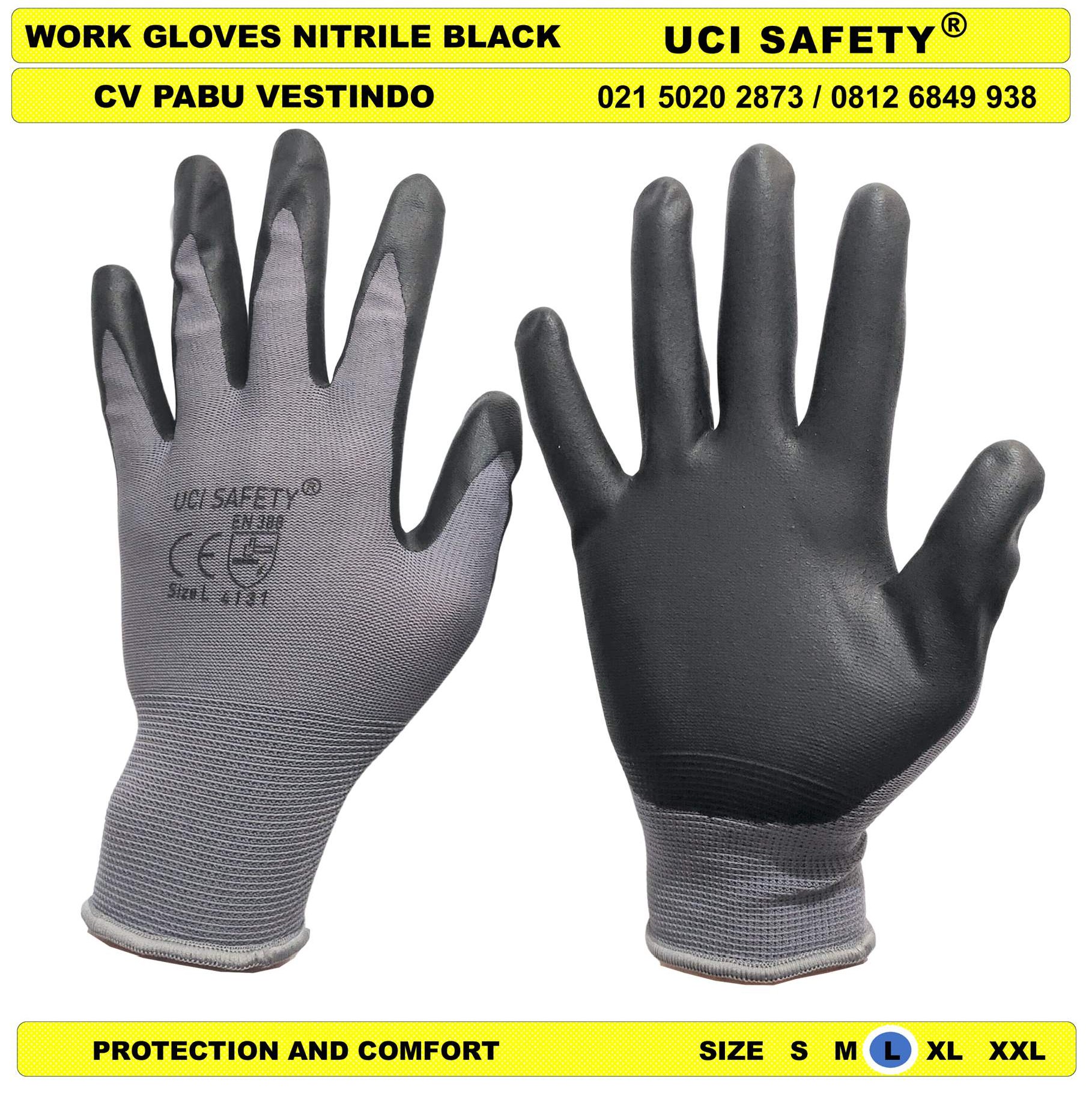 Multitask Hand Glove Uci Safety otomotif Nitril