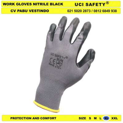 Sarung Tangan Nylon Uci Safety Hand Glove Kerja - Gambar 4