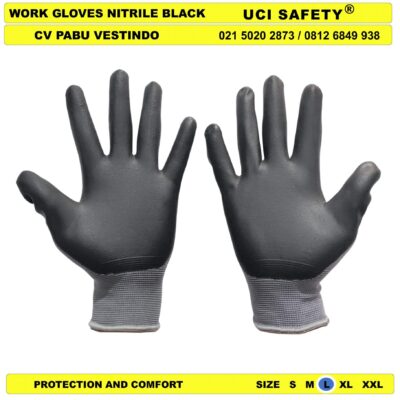 Sarung Tangan Nylon Uci Safety Hand Glove Kerja - Gambar 5