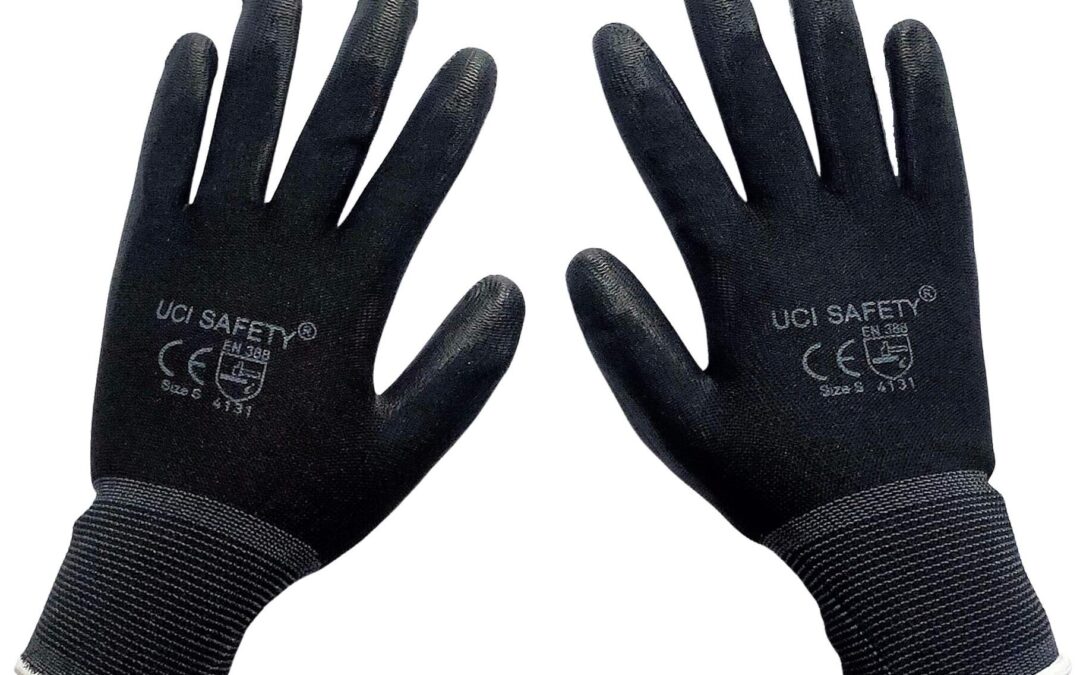 Hitam Black otomotif Mekanik Bengkel Montir Motor Safety Gloves Packing Hand Gloves Karet