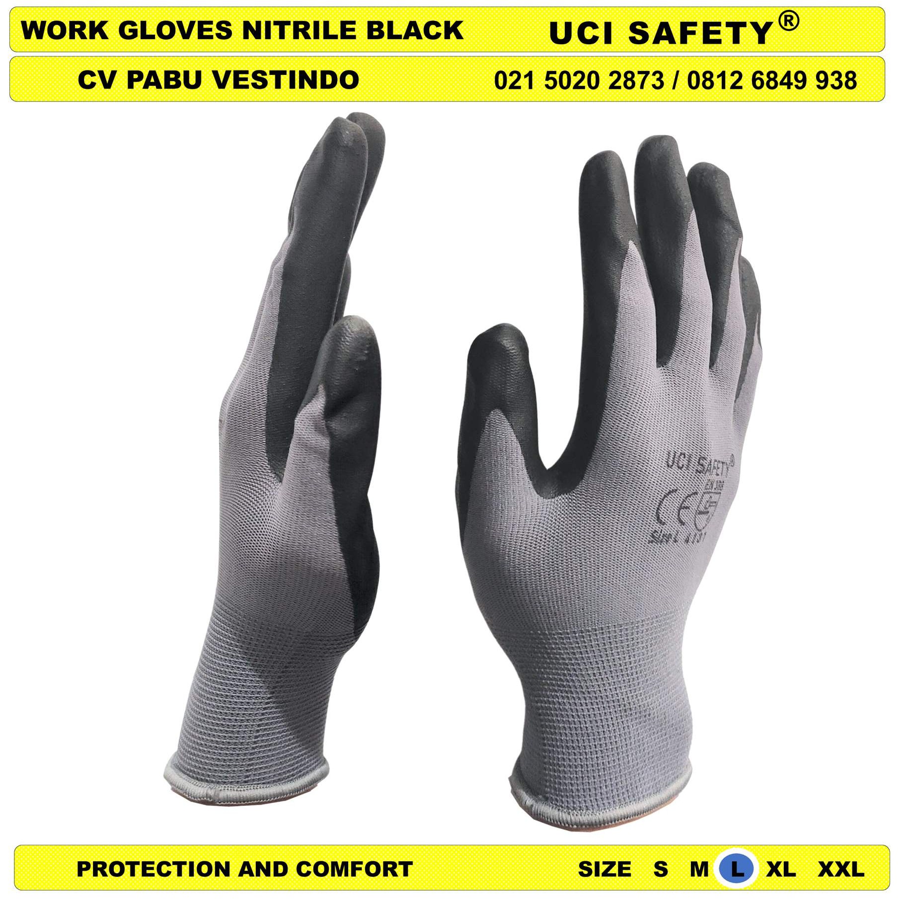 Sarung Tangan safety Gloves Pengaman kerja k3 Hse Safety Kerja Kerja