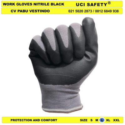 Coating Uci Safety safety Gloves k3 Hse Industri Sarung Tangan - Gambar 5