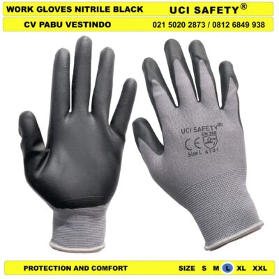 Coating Uci Safety safety Gloves k3 Hse Industri Sarung Tangan