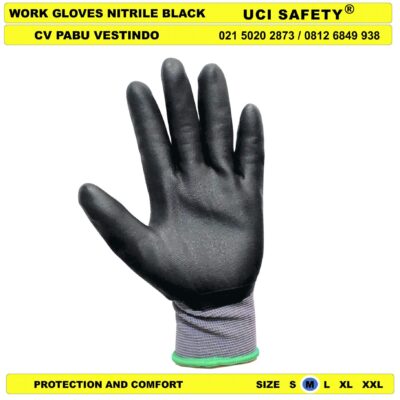 Coating Uci Safety safety Gloves k3 Hse Industri Sarung Tangan - Gambar 2